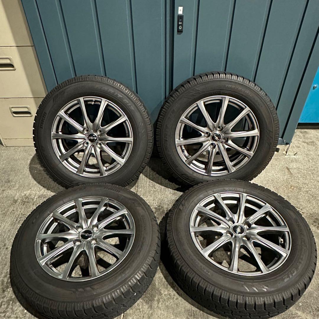 送料込 ホイール付スタッドレスタイヤ 4本 195/65R16 ライズ ロッキー