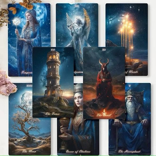 【正規品タロットカード】入手困難な海外美麗デッキ✨星空の夜のタロット