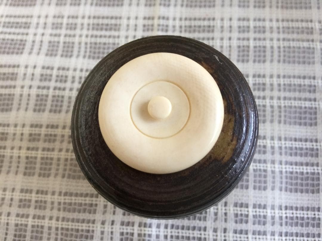 （値下げ）　茶道具　名物　円乗坊肩衝写茶入　渡辺伸治造　新品未使用