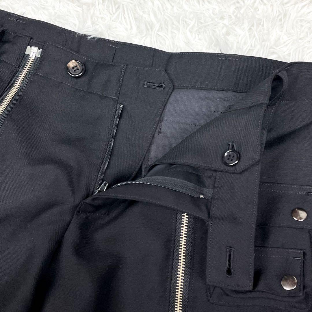 極美品 希少 アンダーカバー ボンディングパンツ スラックス モヘヤ混 刺繍