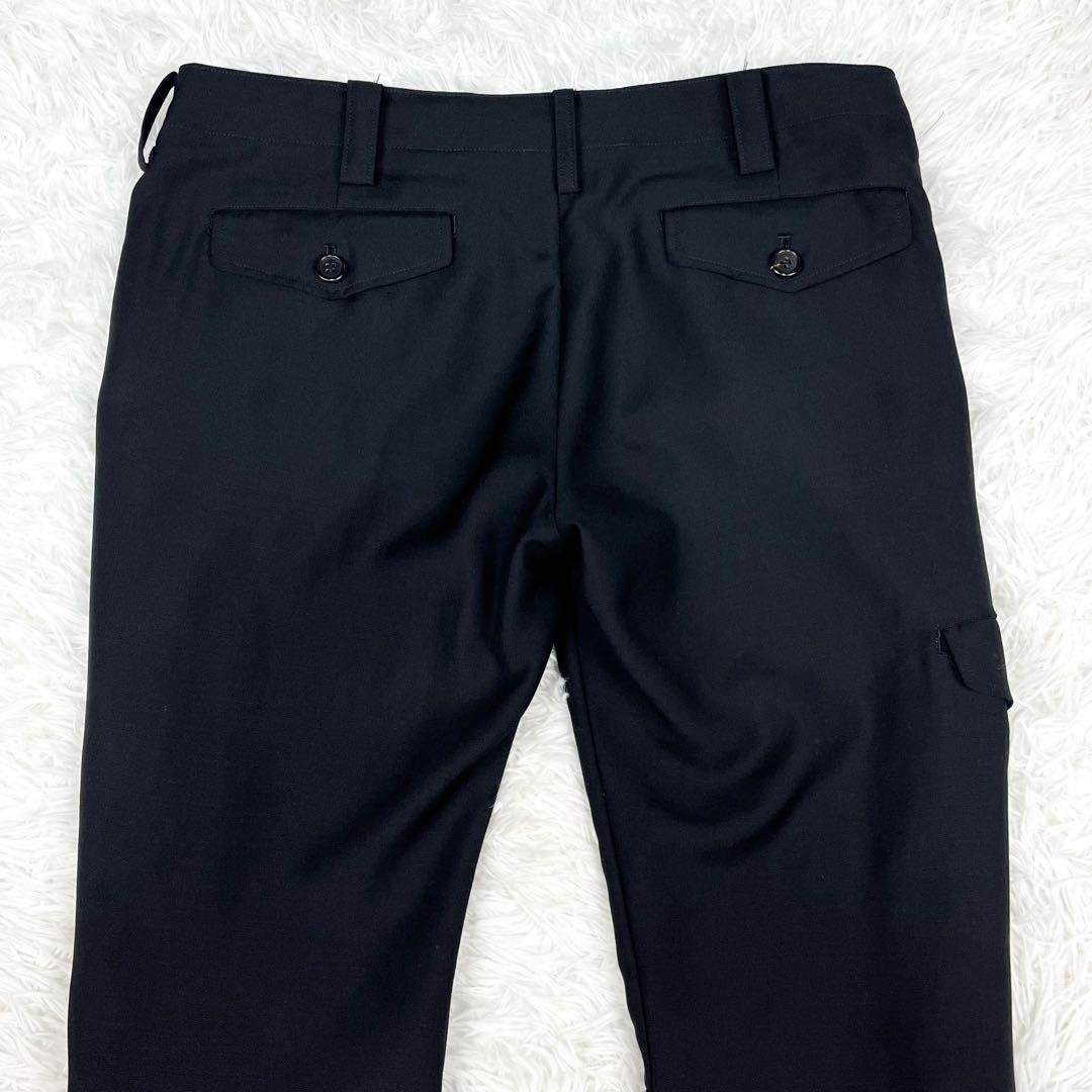 極美品 希少 アンダーカバー ボンディングパンツ スラックス モヘヤ混 刺繍