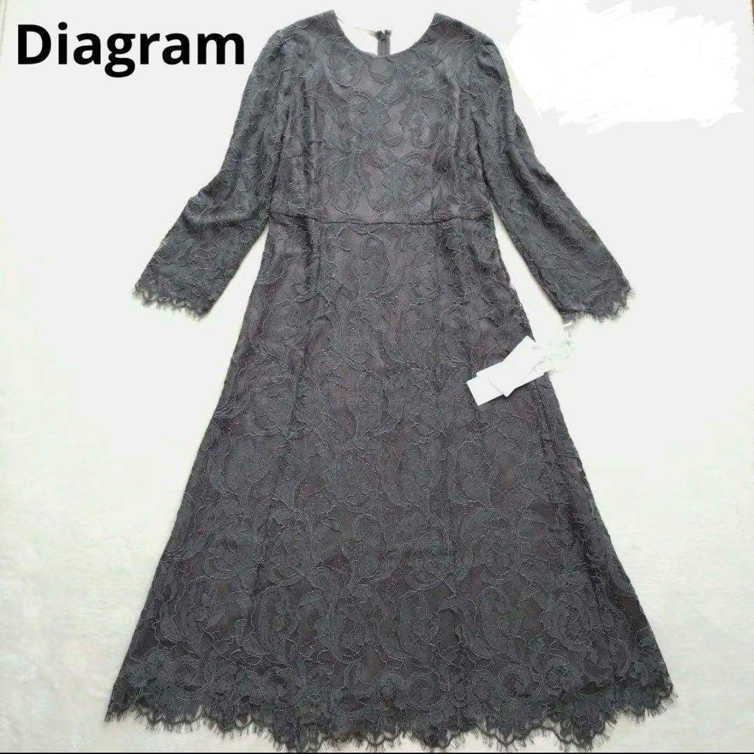 期間限定セール中★Diagram ワンピース 総レース ロング フレア