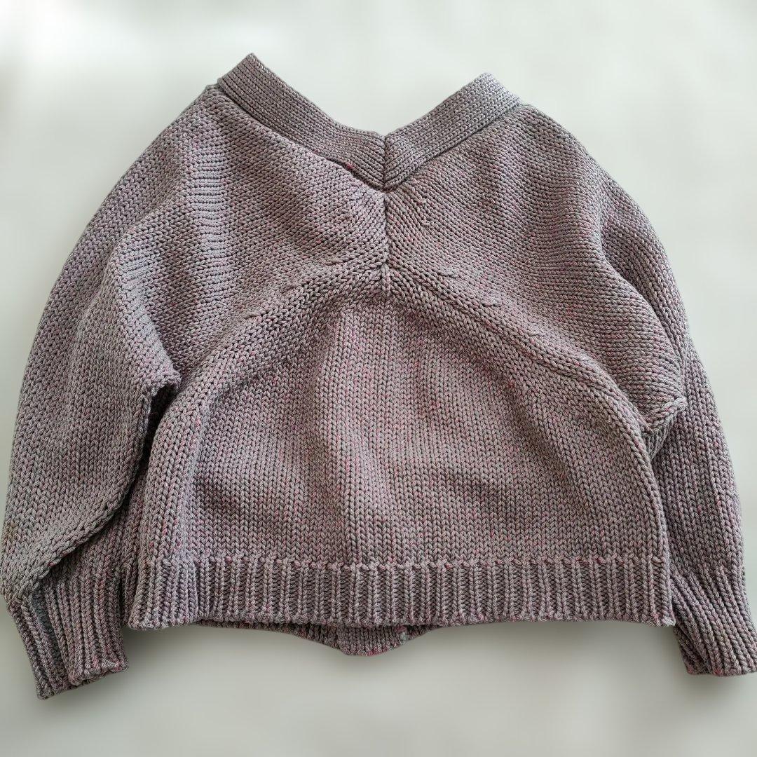 ZUCCA　変形 ニット カーディガン【M】希少デザイン ピンク
