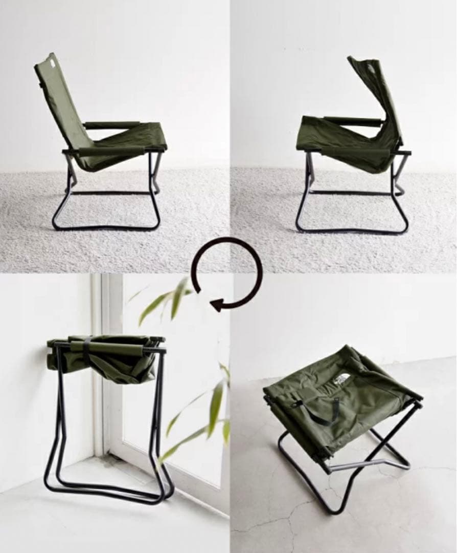 【未使用】緑☆THE NORTH FACE TNF キャンプチェアNN31705