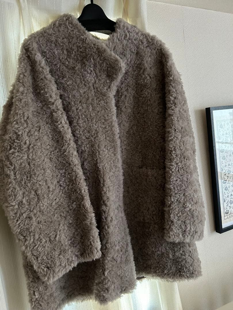 seven fairy ウール100%ムートンコート