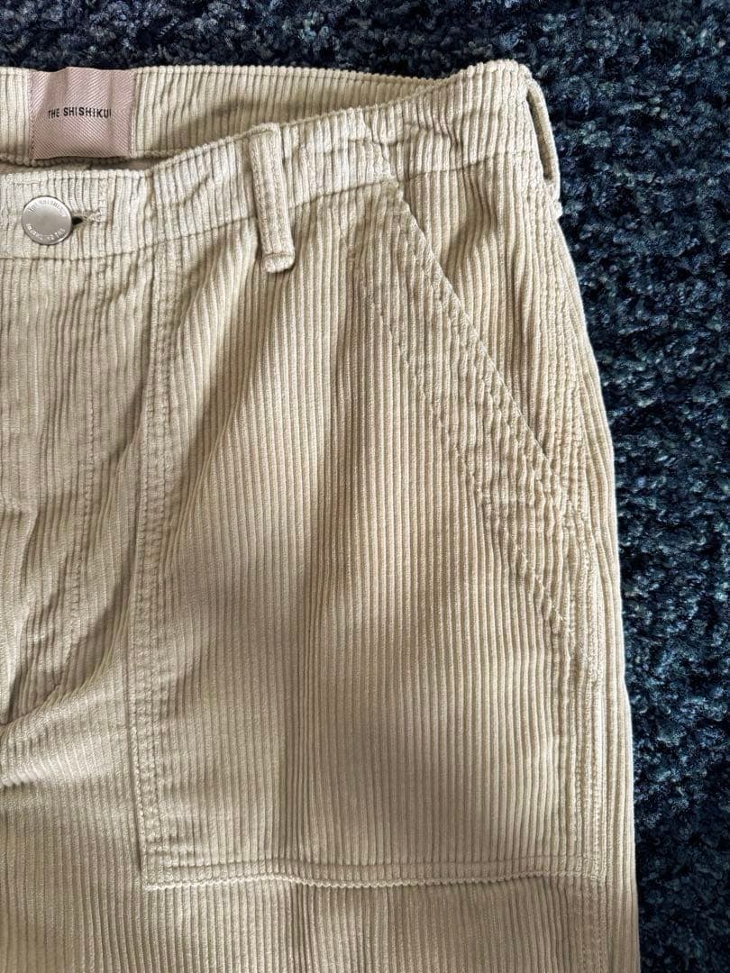 THE SHISHIKUI ベージュ コーデュロイ ベーカー