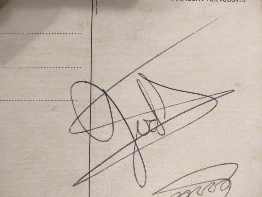 ジョディーシェクター & エンツォフェラーリ 直筆サイン レター ＆ 表紙雑誌