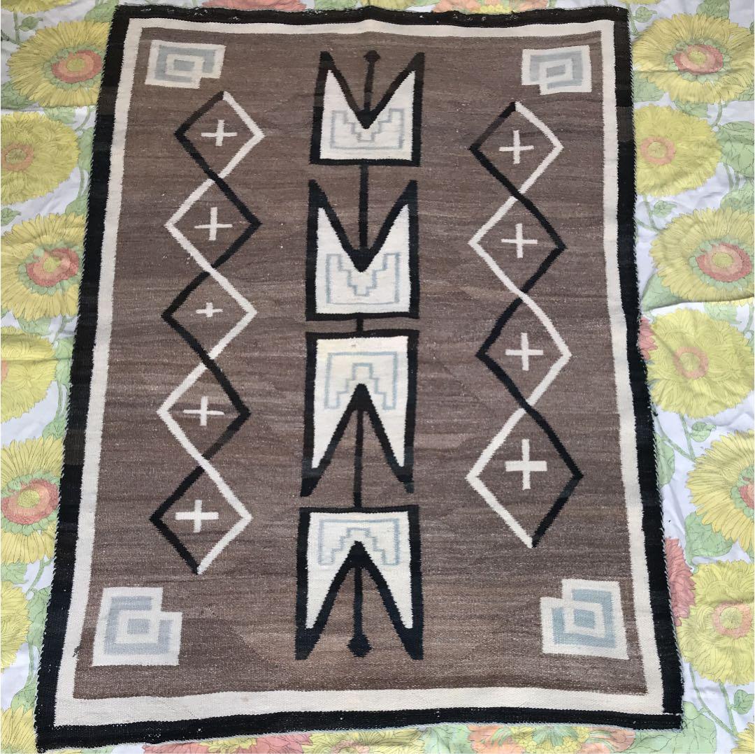 1920年代～ナバホラグNavajo Rug ネイティブ本物アリゾナインディアン