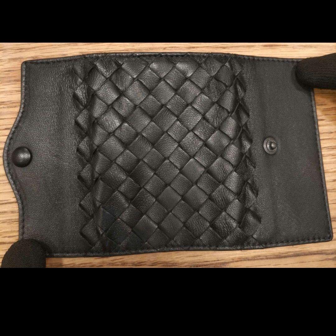未使用【Bottega Veneta】5連 キーケース 本革 ブラック ボッテガ