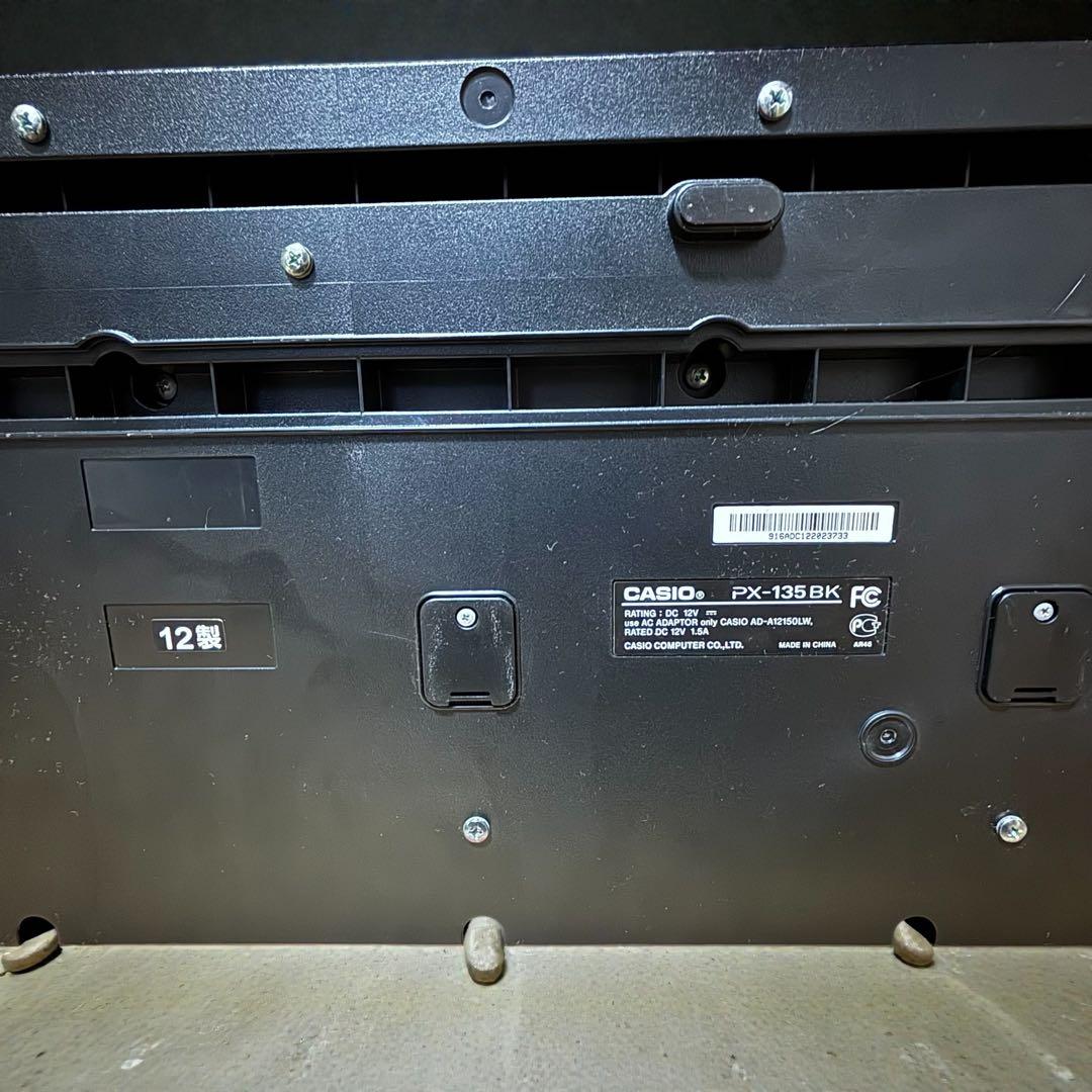 【本格派入門機】CASIO PX-135 88鍵盤 電子ピアノ　ブラック ペダル