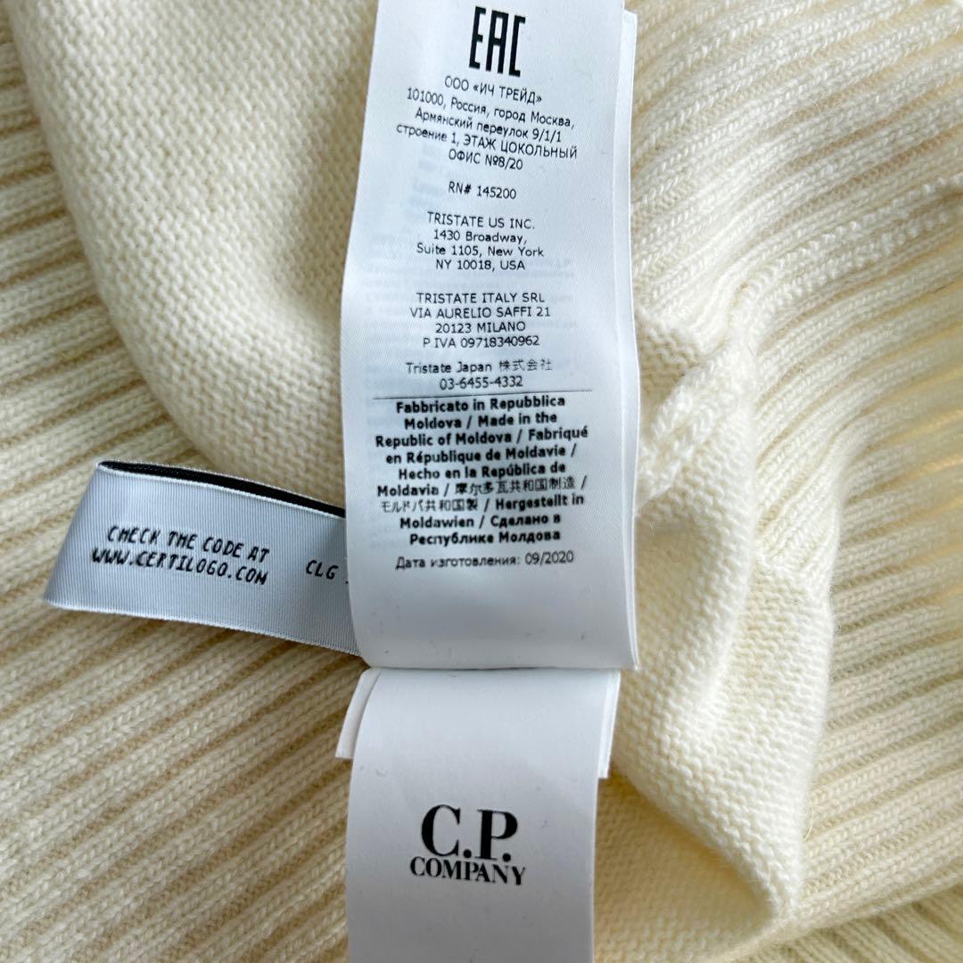 未使用級 シーピーカンパニー アームレンズ ゴーグル タートルネックニット46白