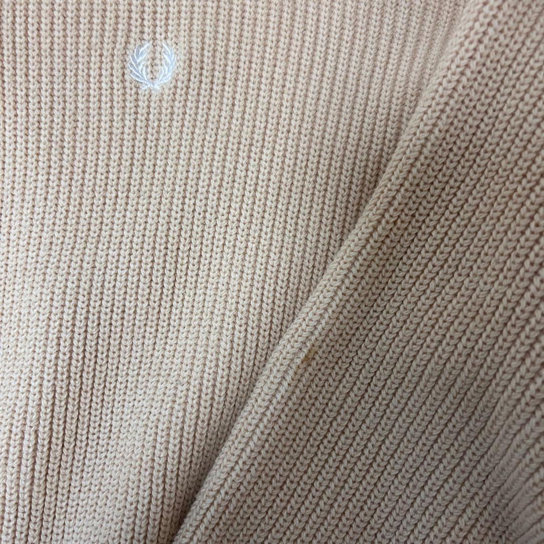 FRED PERRY×Ray BEAMS 別注ニットカーディガン ホワイト