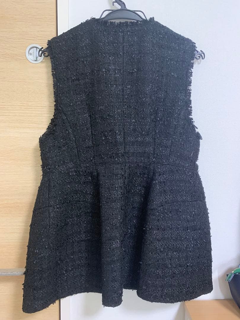 arpage story ペプラムツイードベスト