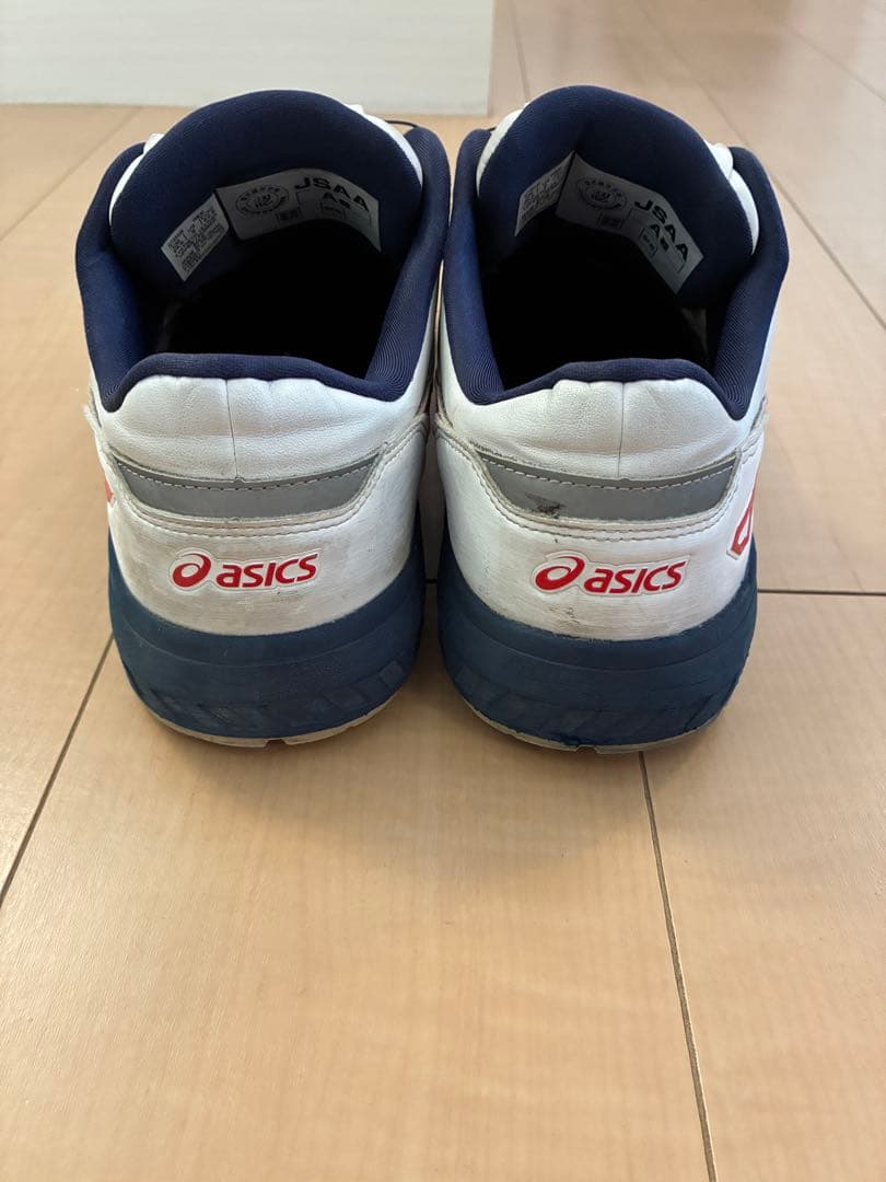 ビデ　ASICS WINJOB BOA ホワイト/レッド/ネイビー 安全靴
