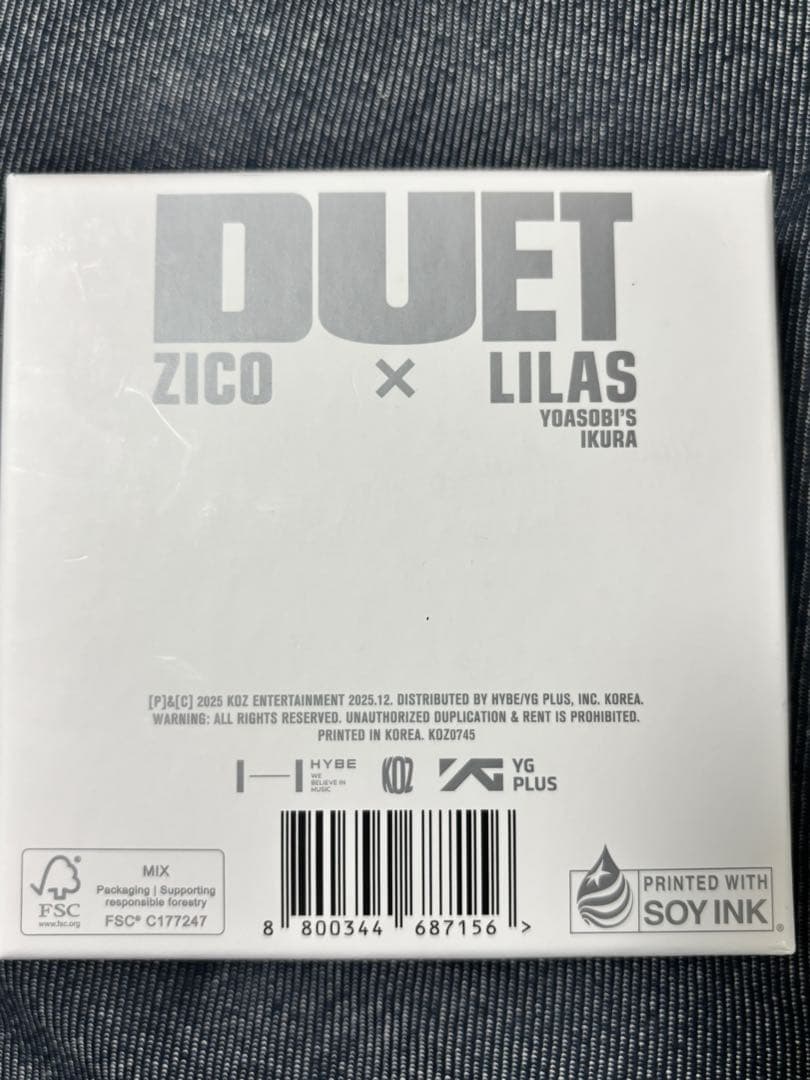 週末価格！ZICO × Lilas (幾田りら) 『DUET』チャームのみです！