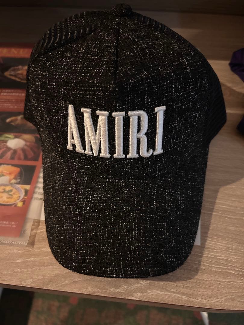 AMIRI メッシュベースボールキャップ 黒