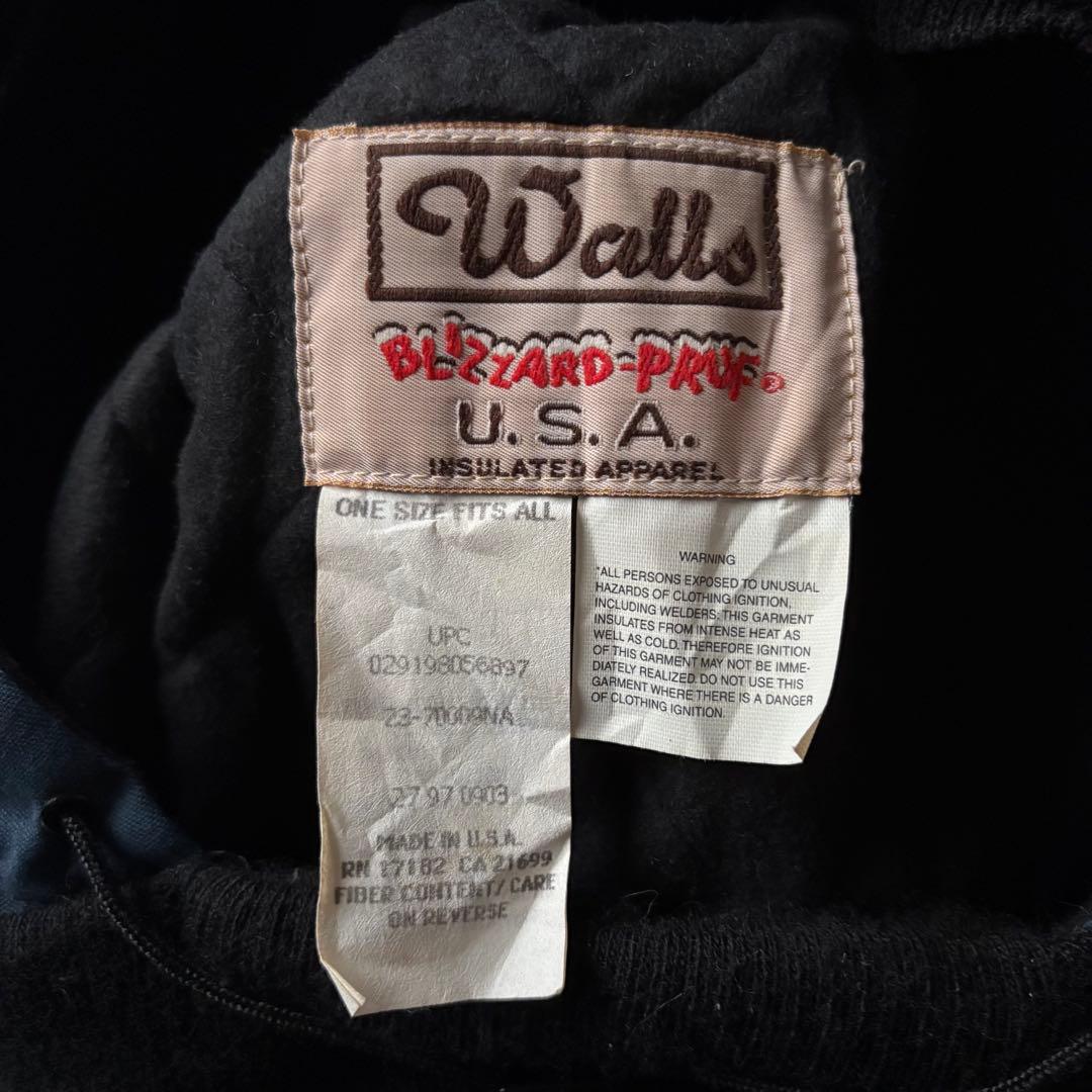 【90s walls】フード　ネックウォーマー　目出し帽　usa製　古着