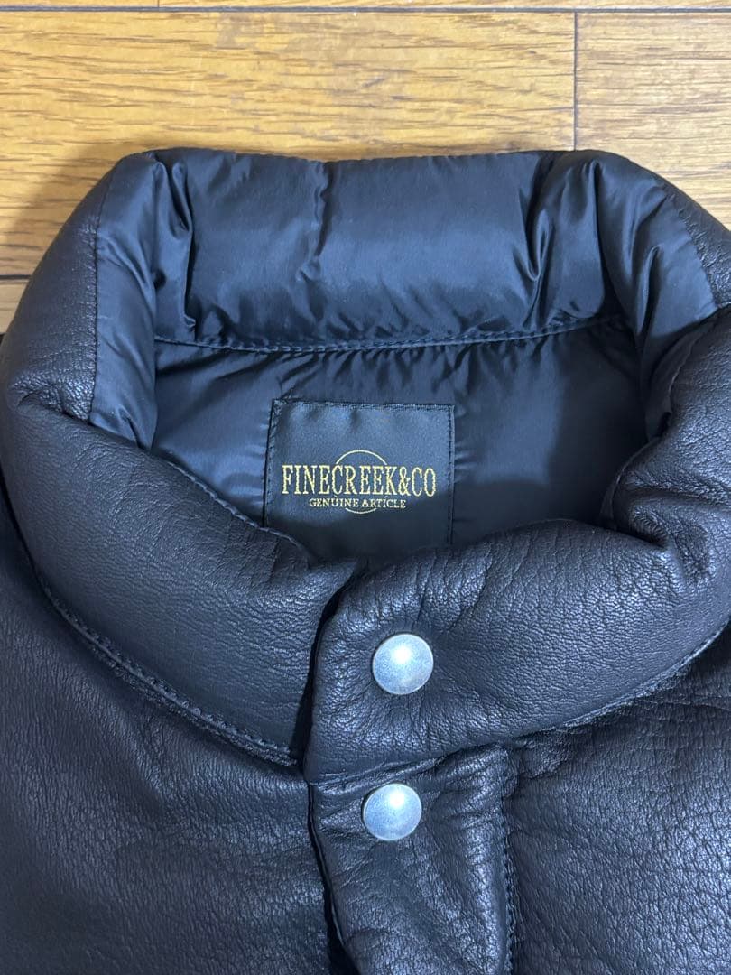 FINE CREEK & CO. レザーダウン ベスト ディアスキン