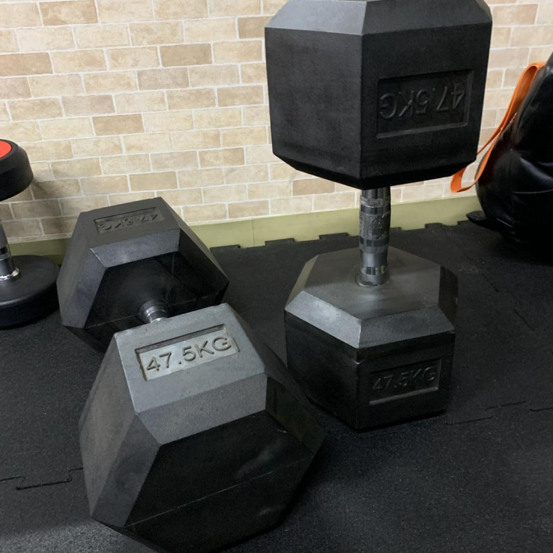 ラバー ヘックス ダンベル 55kg × 2個 セット