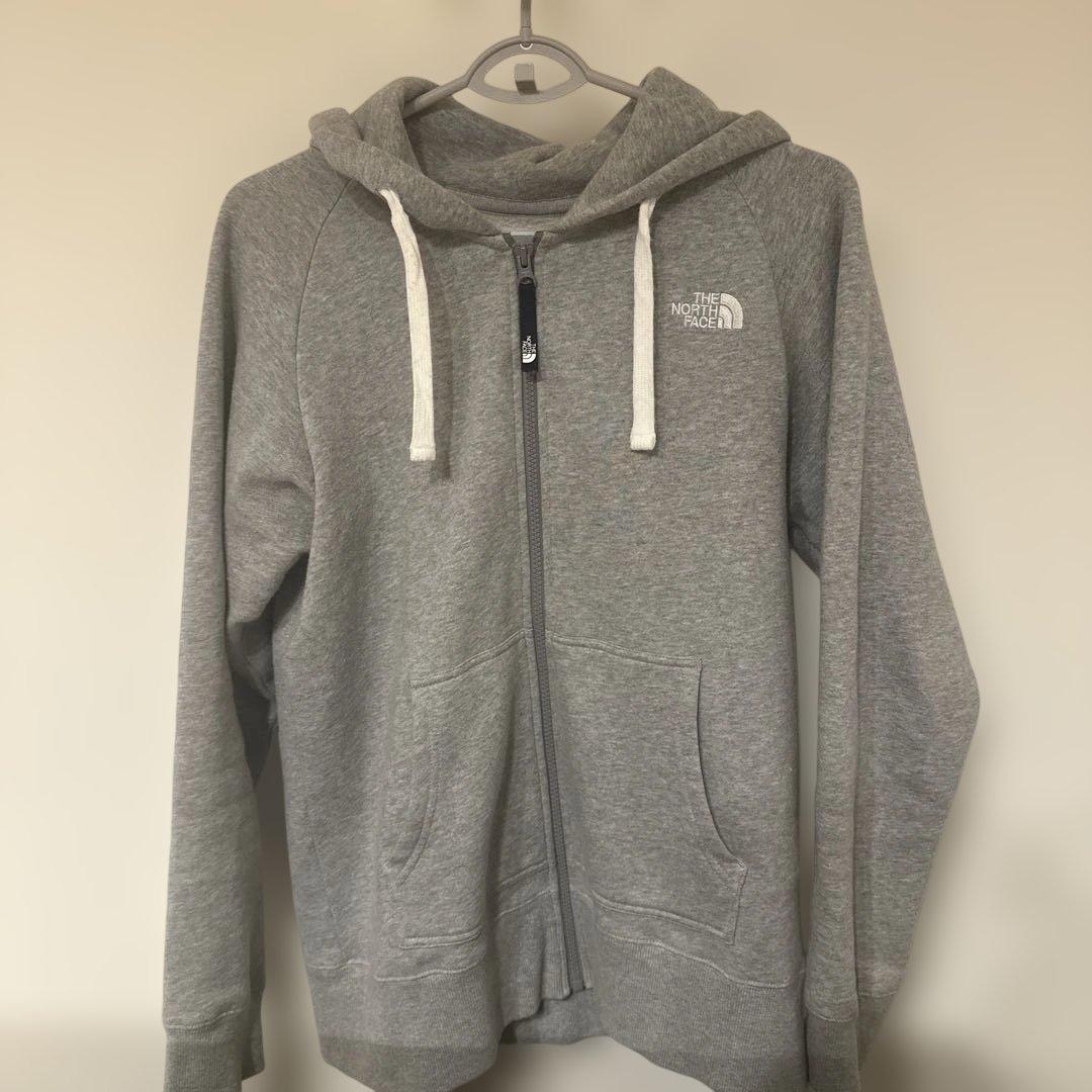 ノースフェイスジップパーカーグレーXL