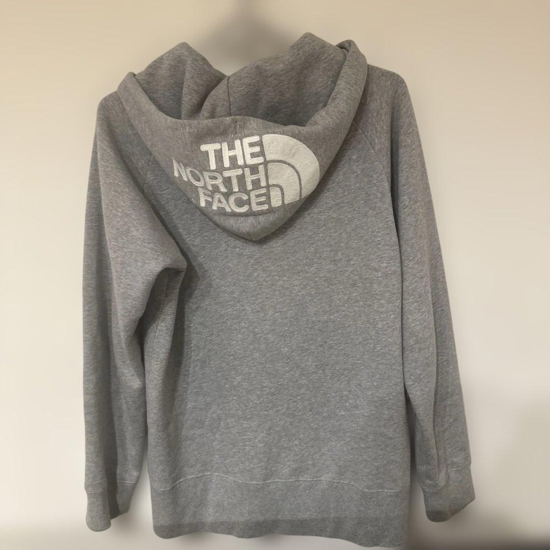 ノースフェイスジップパーカーグレーXL