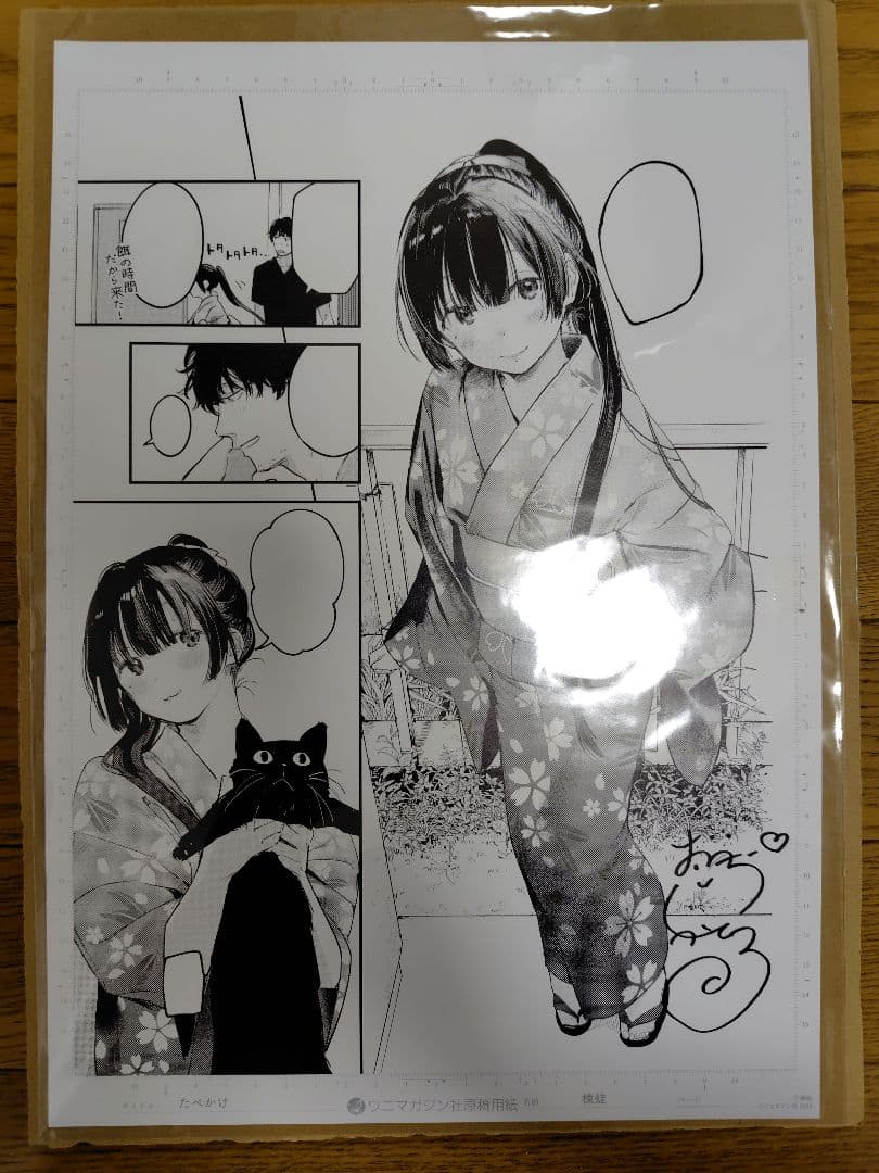 楝蛙先生　直筆サイン入り複製原画2枚 アクリルホルダー 3個セット