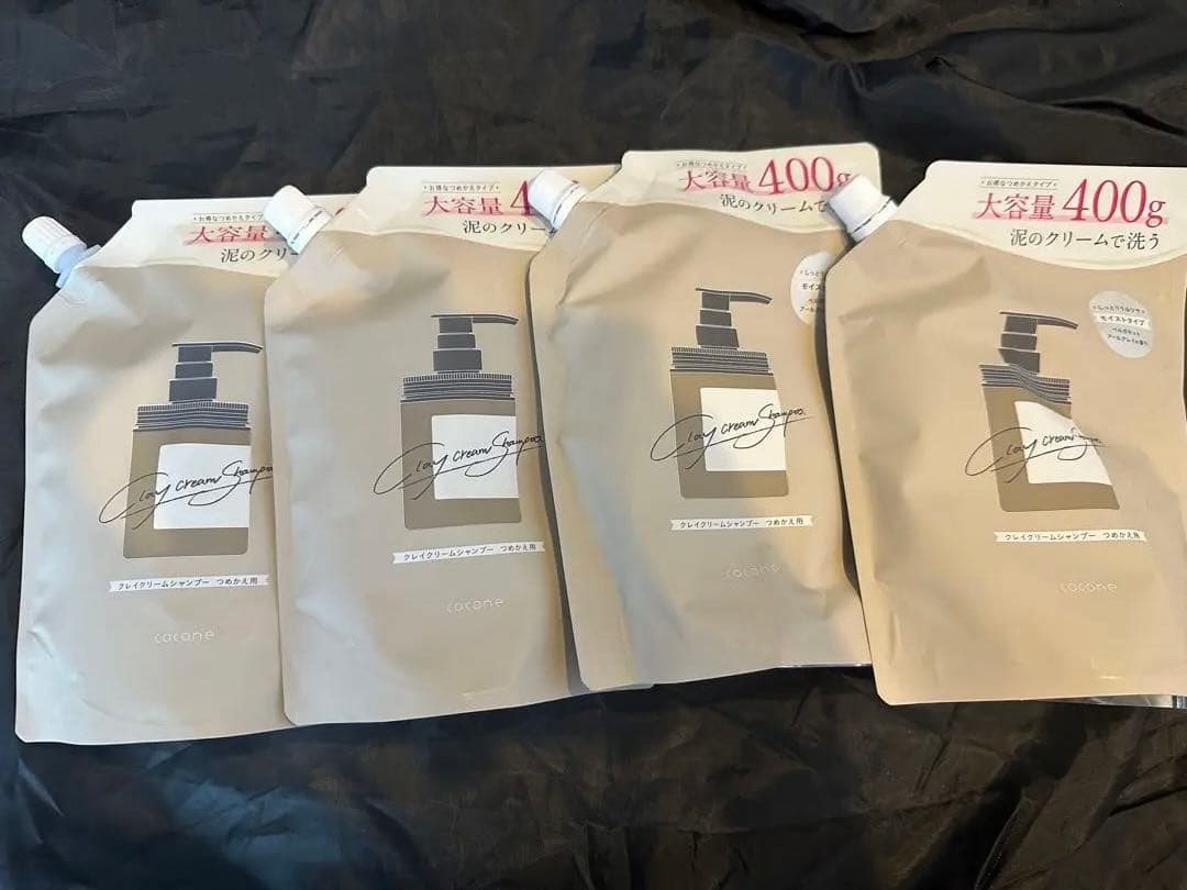 大人気のcoconeクレイクリームシャンプー 400g ポンプ式・詰め替え用