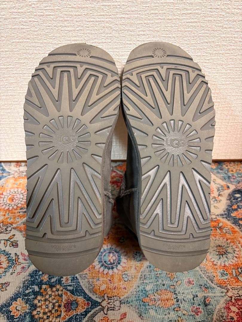 おーUGG アグ クラシックミニ II グレー 25cm (US 8)