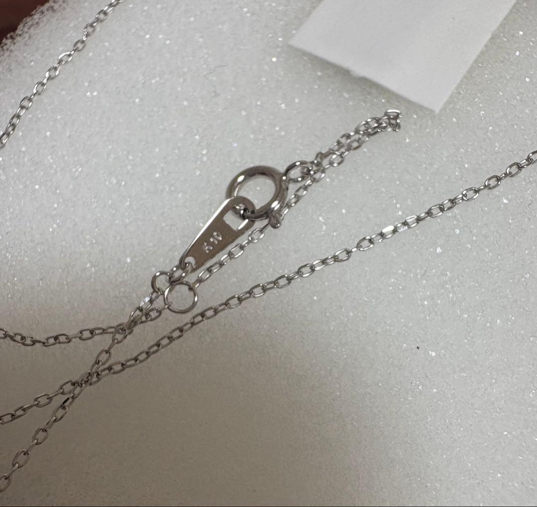 TSUTSUMI ツツミ　K10ホワイトゴールドブルートパーズダイヤネックレス