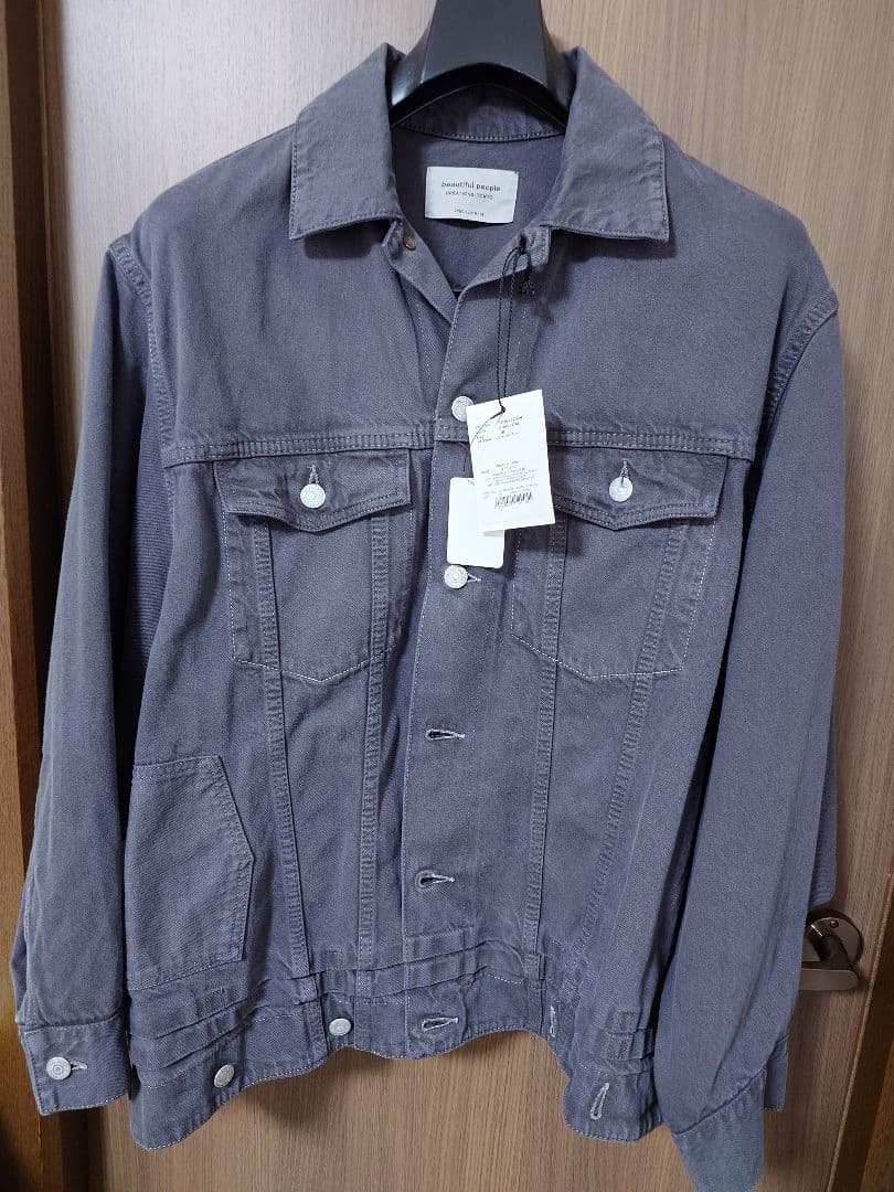 新品未使用品　ダブルエンド　セルビッチ　デニムブルゾン　サイズ38
