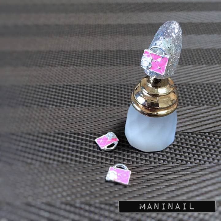 ▶︎ネイルパーツ/バッグ/ピンク/P-42