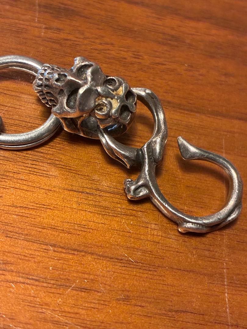 ウォレットチェーン&F.A.Lエンプティスカルキーホルダー Silver 925