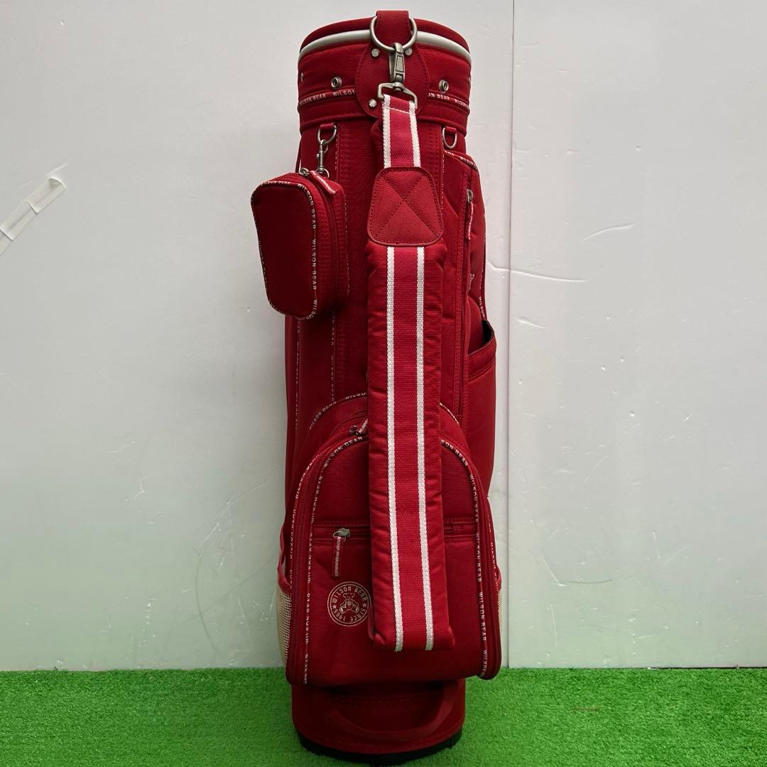 ウィルソンベア　WILSON BEAR ゴルフバッグ　7インチ　中古品　レッド