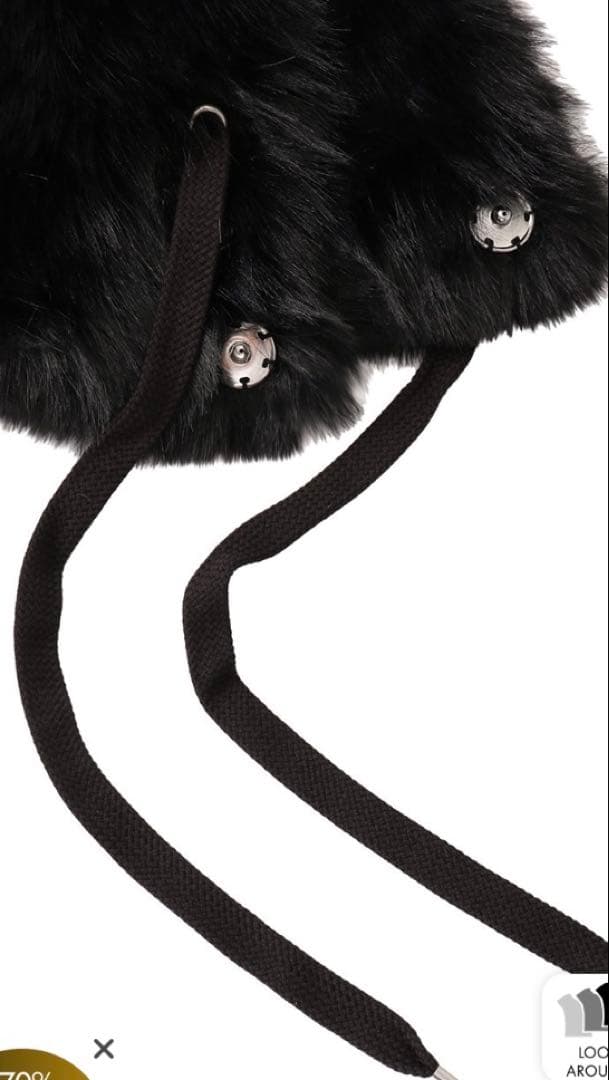 黒 ファー 帽子　キジマタカユキ