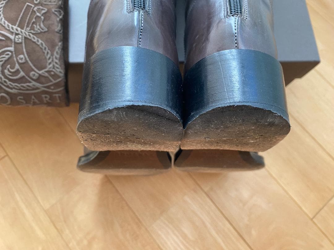 【美品】sartore シングルバックベルト・ロングブーツ／34 1/2 ①