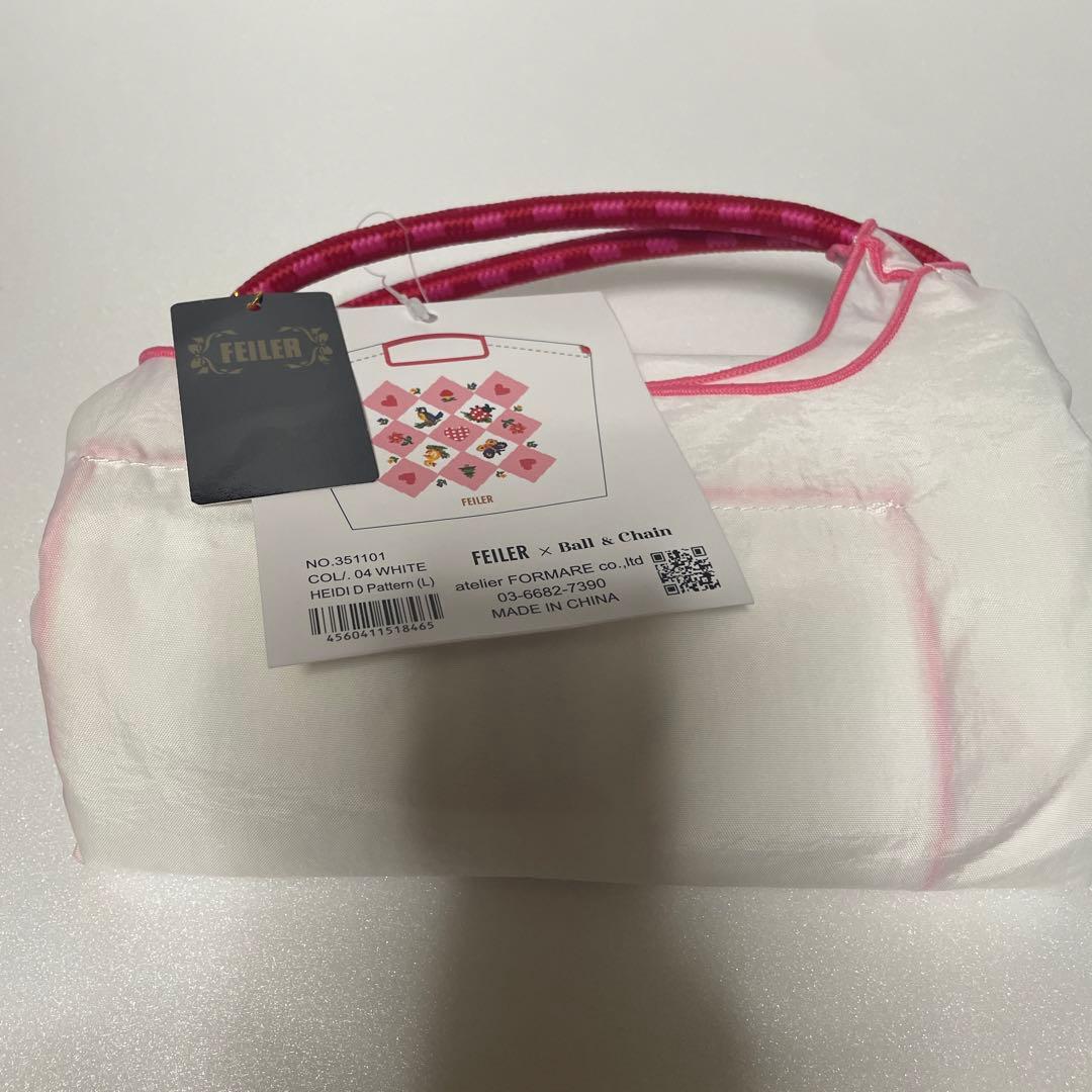 FEILER ハイジXボールアンドチェーン エコバッグ ホワイトL