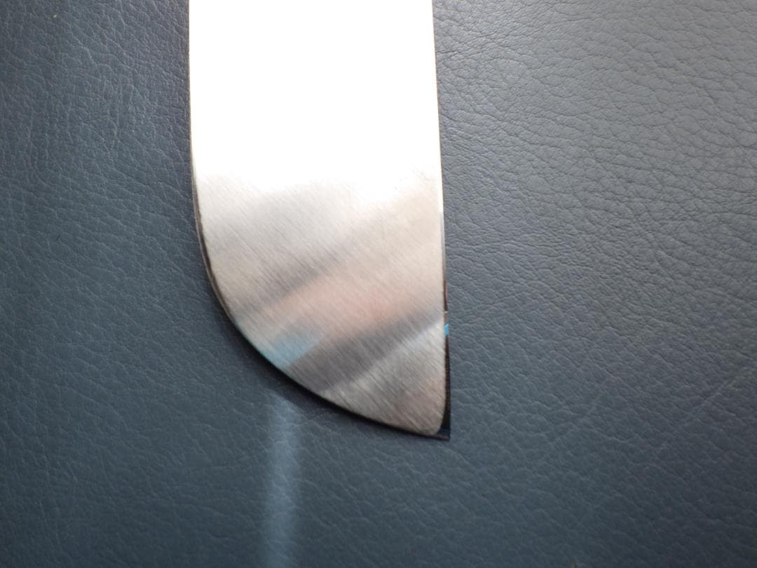 テ*ん様 京都/有次・鎌薄包丁・黒本水牛★手研ぎ済み▲記名有り▲