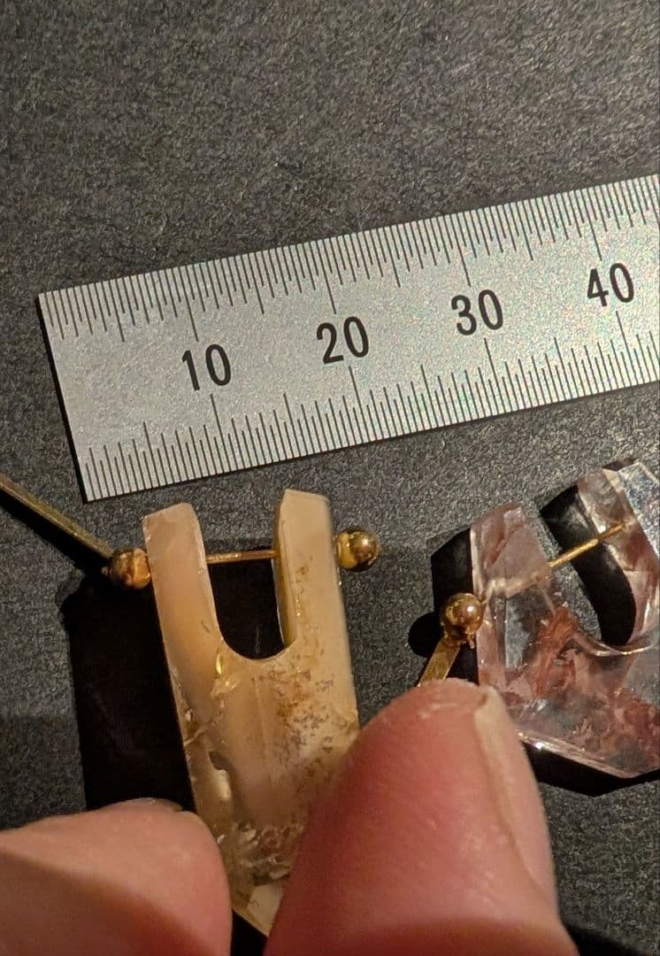 MONAKA Jewellery　モナカ　ロックピアス　桜色