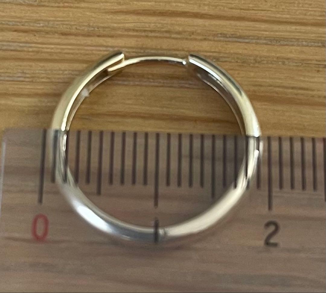 【22時まで】AVALANCHE 10K YG フープピアス 20mm 両耳