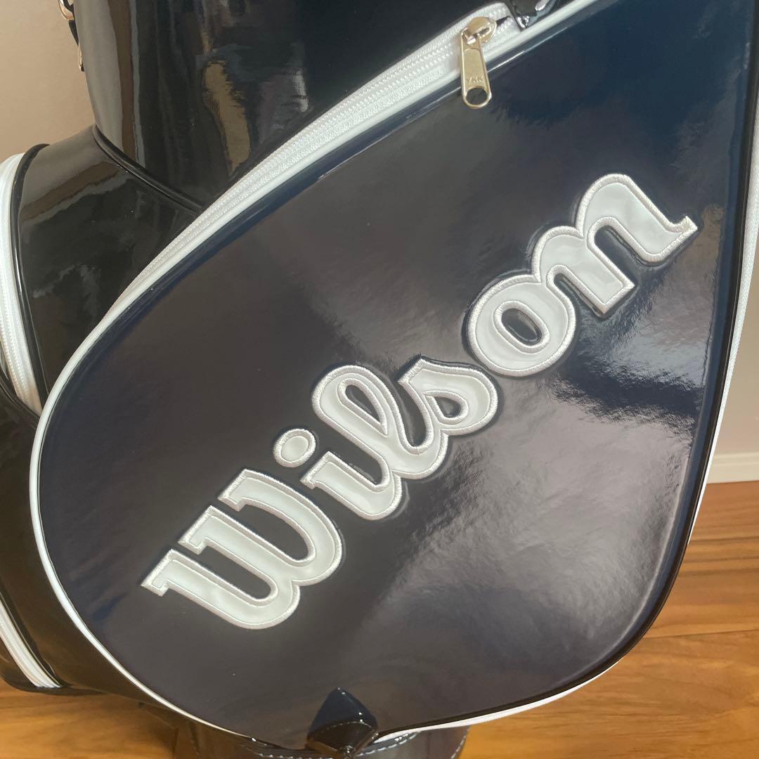 ＊未使用品＊ Wilson ウィルソン ゴルフバッグ キャディバッグ ネイビー