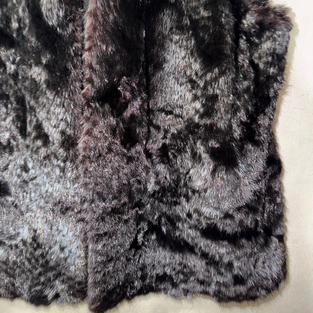 (美品)ミンクファー　mink fur ベスト　毛皮　リアルファー