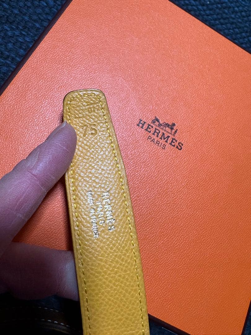 エルメス　Ｈバックル　コンスタンスリバーシブルベルト　75