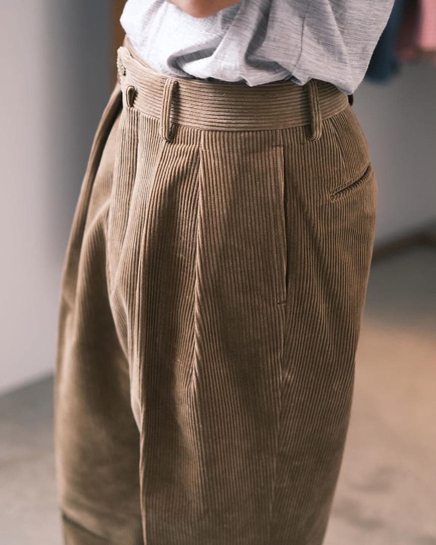 新品同様、NEAT、ニート、コーデュロイ、ワイド、46、ヘリル、コモリ