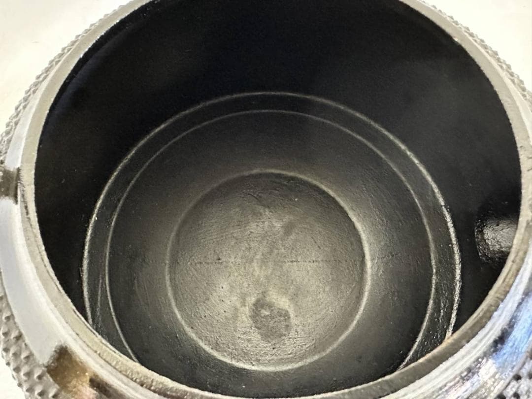 南部鉄瓶 煎茶道具 斎峰 南部丈秀堂 万代屋型 アラレ 齋峰 南部鉄器 未使用