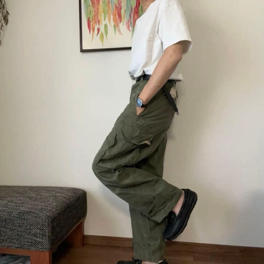 M-47 後期 M47 フランス軍 サイズ21 ヘリンボーン カーゴパンツ　希少