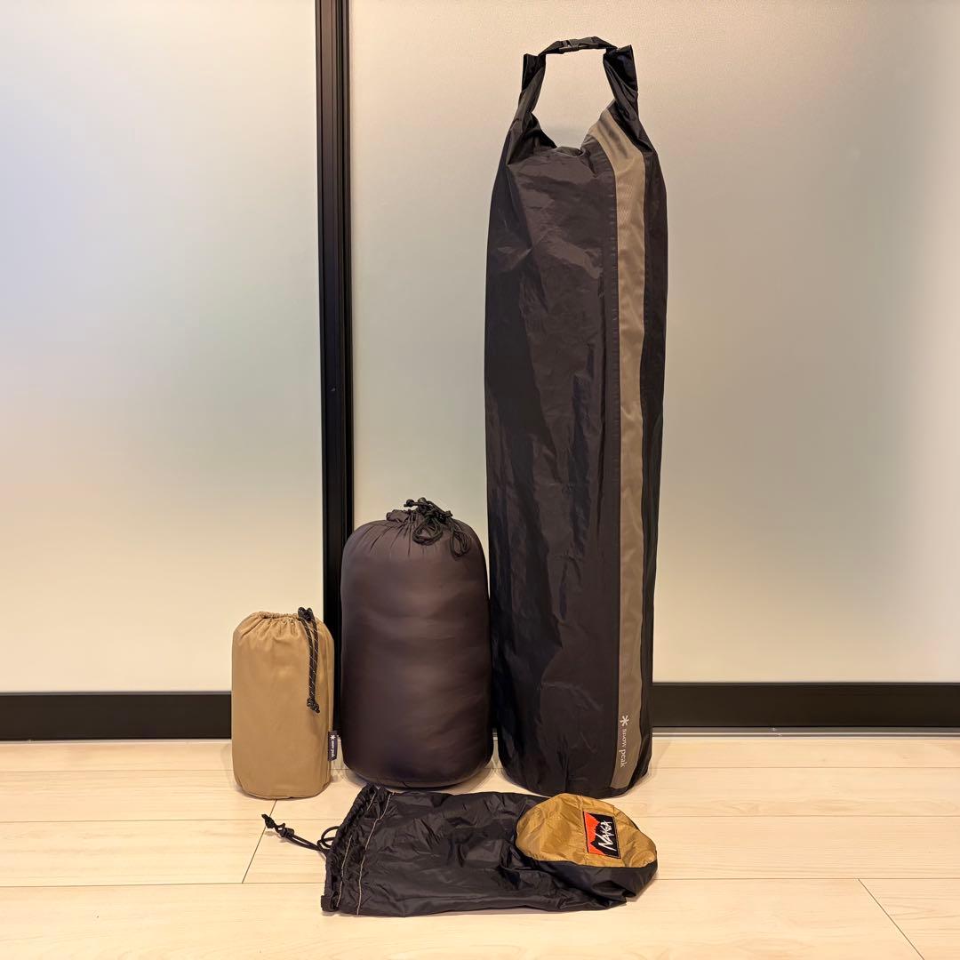 【美品】NANGA オーロラライト600DX レギュラー マット シーツ セット