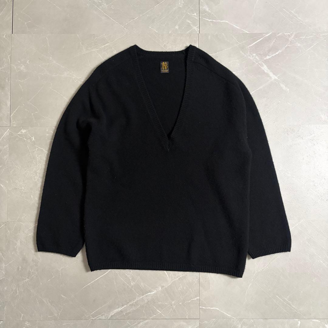 BATONER LECHOPPE別注 Vネック　ニット　ブラック　Mサイズ