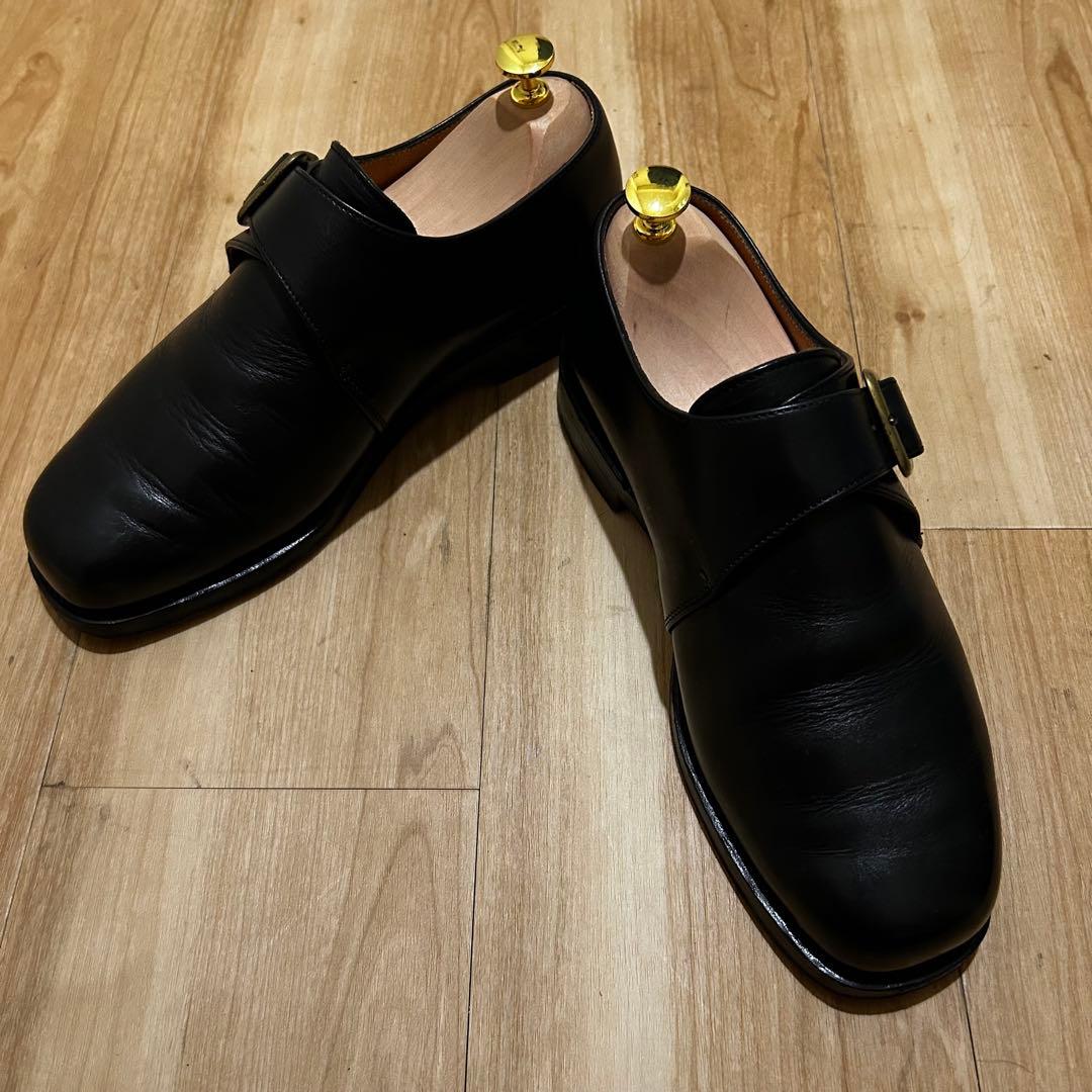 【美品】【Paraboot】シングルモンクストラップ　ブラック
