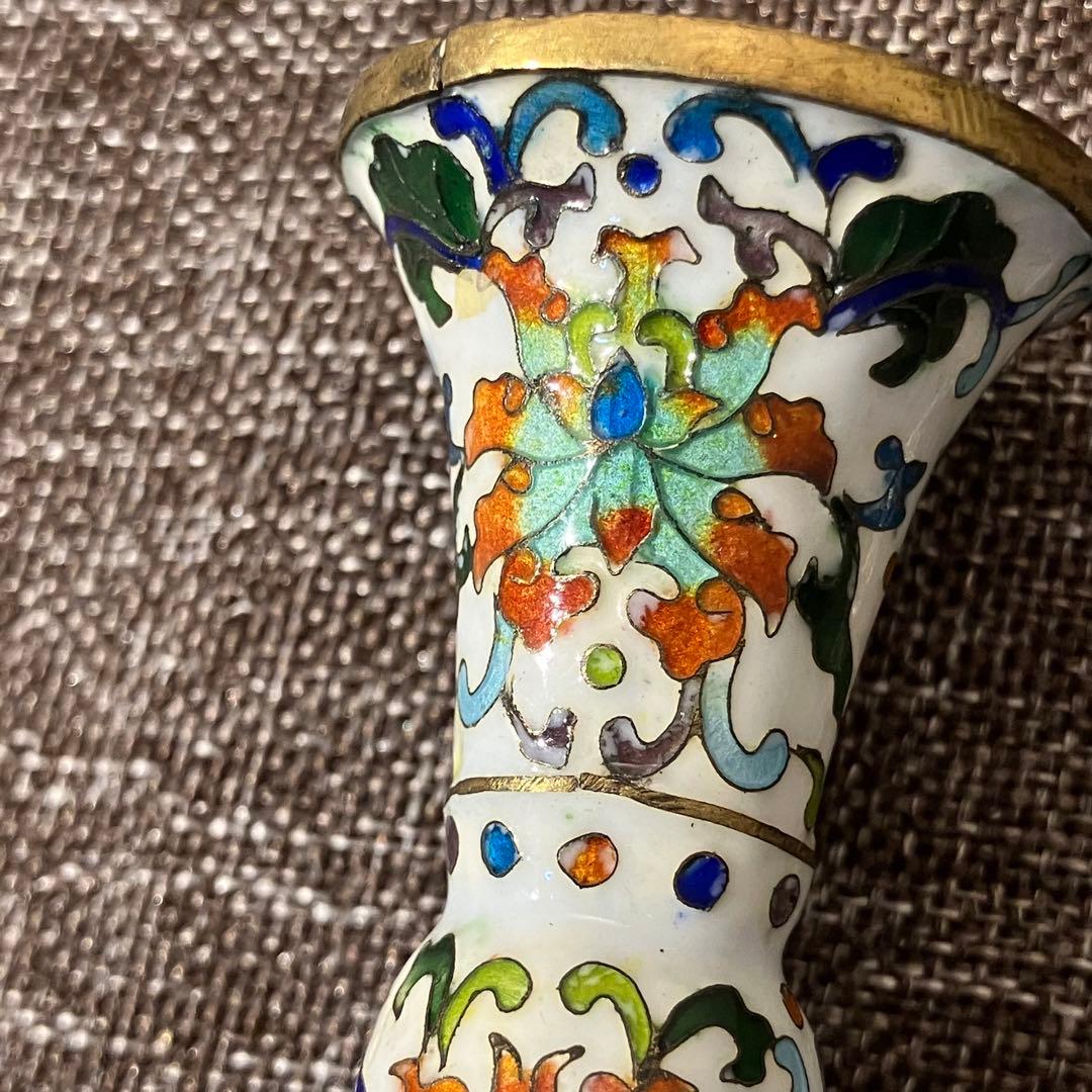 七宝焼　琺瑯　尊式　古藝斎蔵　奈良　蔵出し　骨董　古玩　有線七宝　古七宝　貴重