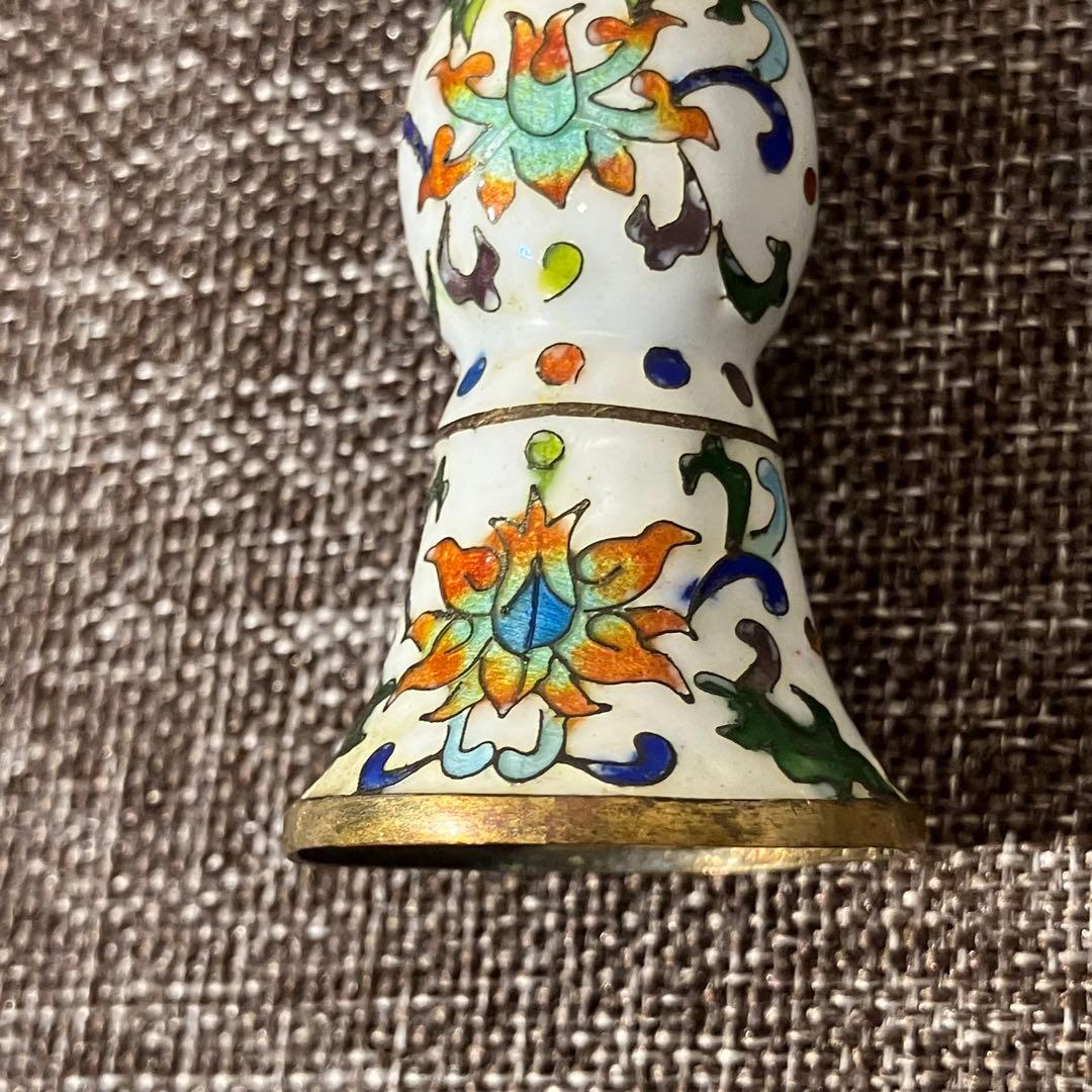 七宝焼　琺瑯　尊式　古藝斎蔵　奈良　蔵出し　骨董　古玩　有線七宝　古七宝　貴重